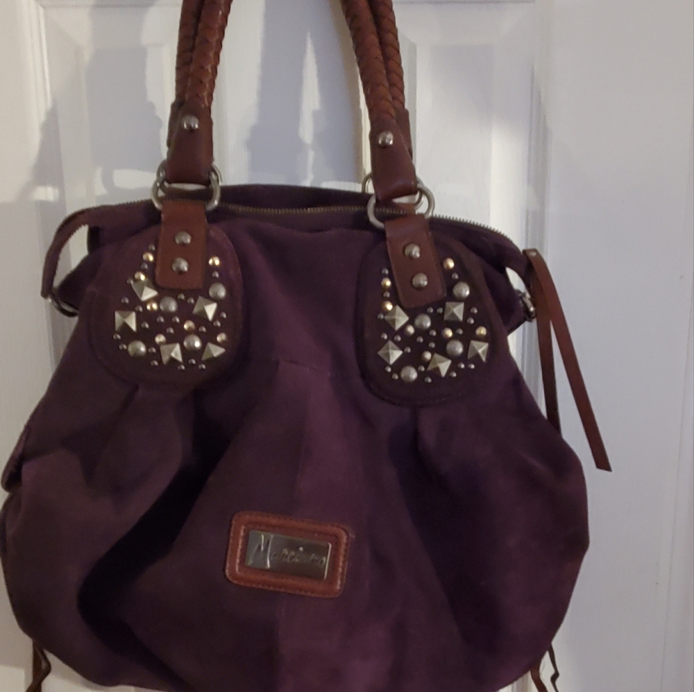 Marciano large purple shoulder bag
